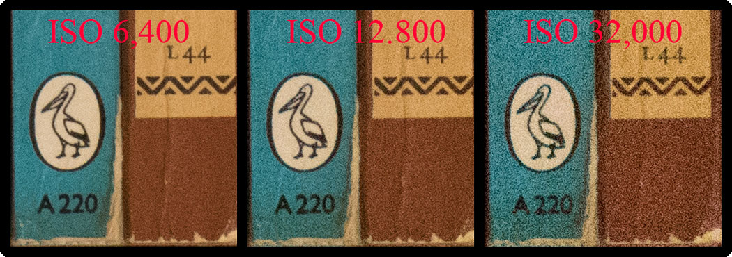 Noise vs ISO at Nominal Exposure 